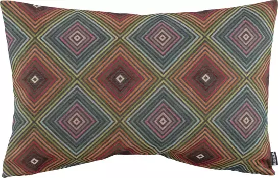 Х.ОК.К. Декоративная подушка "Селин" в восточном стиле, чехол с наполнителем, 1 шт H.O.C.K. 60х40 см, цвет bunt + gemustert