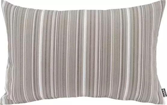 Х.ОК.К. Декоративная подушка Yucatan Outdoor Cushion с разноцветными полосками H.O.C.K. 40х60 см, бежевый/кремовый