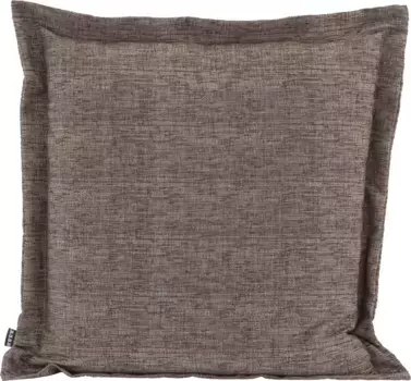 Х.ОК.К. Подушка декоративная "Addicted", с красивым рельефным швом, чехол с наполнителем, 1 шт H.O.C.K. 60х60 см, коричневый/темно-коричневый