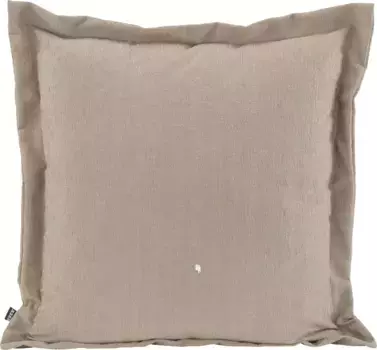 Х.ОК.К. Подушка декоративная "Addicted", с красивым рельефным швом, чехол с наполнителем, 1 шт H.O.C.K. 60х60 см, бежевый