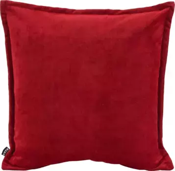 Х.ОК.К. Подушка декоративная "Бизантина", чехол с наполнителем, 1 шт., с окантовкой по всему периметру H.O.C.K. 50х50 см, цвет bordeau x /rot/rubinrot + unifarben