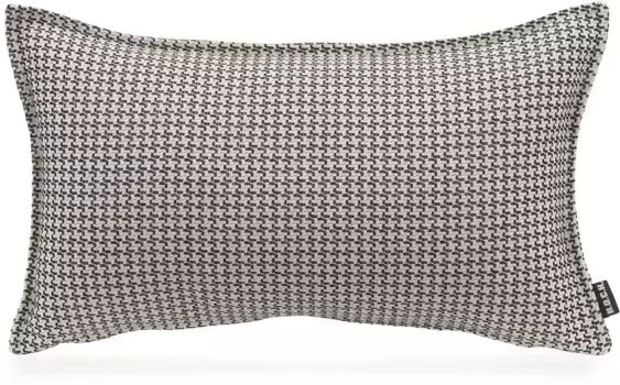 Х.ОК.К. Подушка декоративная "Бобо", с жаккардовой структурой, чехол с наполнителем, 1 шт H.O.C.K. 30х50 см, черный