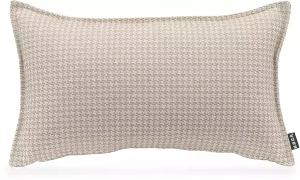 Х.ОК.К. Подушка декоративная "Бобо", с жаккардовой структурой, чехол с наполнителем, 1 шт H.O.C.K. 45х45 см, бежевый/серо-коричневый