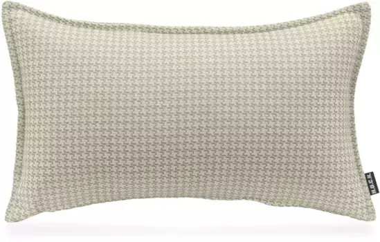 Х.ОК.К. Подушка декоративная "Бобо", с жаккардовой структурой, чехол с наполнителем, 1 шт H.O.C.K. 50х50 см, зеленый/лайм