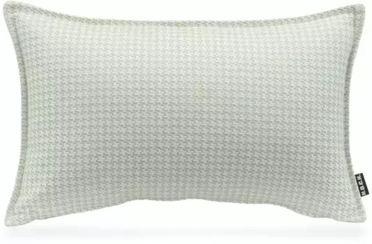 Х.ОК.К. Подушка декоративная "Бобо", с жаккардовой структурой, чехол с наполнителем, 1 шт H.O.C.K. 45х45 см, бирюзовый/голубой