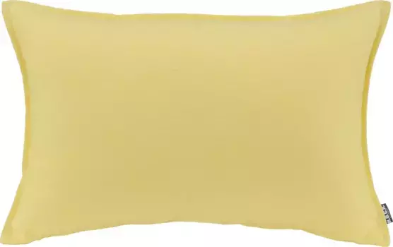 Х.ОК.К. Подушка декоративная "Caribe Outdoor", водоотталкивающая, чехол с наполнителем, 1 шт H.O.C.K. 40х60 см, цвет lemon yellow + unifarben