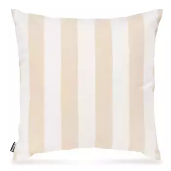 Х.ОК.К. Подушка декоративная "Classic Stripes Outdoor", чехол с наполнителем, 1 шт., водоотталкивающая H.O.C.K. 50х50 см, цвет natur + gemustert-gestreift