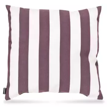 Х.ОК.К. Подушка декоративная "Classic Stripes Outdoor", чехол с наполнителем, 1 шт., водоотталкивающая H.O.C.K. 50х50 см, фиолетовый