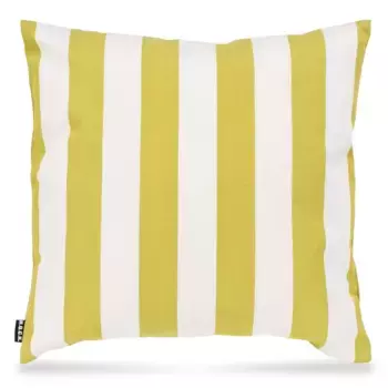 Х.ОК.К. Подушка декоративная "Classic Stripes Outdoor", чехол с наполнителем, 1 шт., водоотталкивающая H.O.C.K. 50х50 см, зеленый