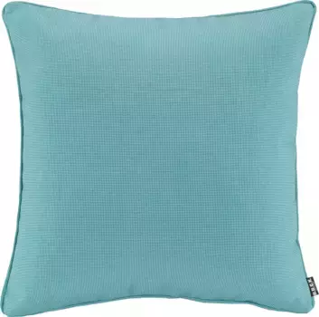 Х.ОК.К. Подушка декоративная "Искорка", однотонная, двусторонний чехол на подушку с наполнителем, 1 шт H.O.C.K. 50х50 см, бирюзовый/бирюзовый