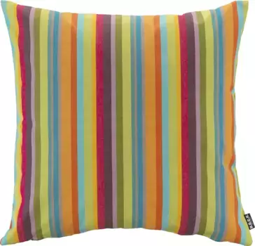 Х.ОК.К. Подушка декоративная "Юкатан Хок", подходит для использования на улице, чехол с наполнителем, 1 шт H.O.C.K. 60х60 см, цвет bunt/grn/orange + gestreift