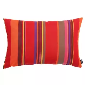 Х.ОК.К. Подушка декоративная "Юкатан", в полосатый дизайн, чехол с наполнителем, 1 шт H.O.C.K. 30х40 см, красный