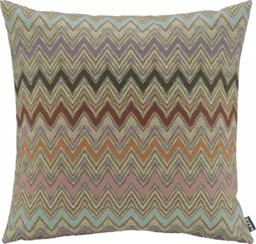 Х.ОК.К. Подушка декоративная "Кахлиль", с узором зигзаг, чехол с наполнителем, 1 шт H.O.C.K. 30х50 см, цвет bunt + gemustert