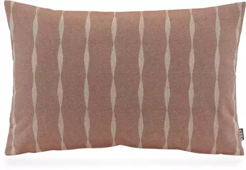 Х.ОК.К. Подушка декоративная "Лоана", чехол с наполнителем, 1 шт H.O.C.K. 60х40 см, цвет rostrot, terrakotta + gemustert