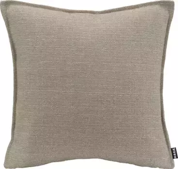 Х.ОК.К. Подушка декоративная "Мали", однотонная, чехол с наполнителем, 1 шт H.O.C.K. 45х45 см, серо-коричневый