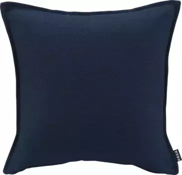 Х.ОК.К. Подушка декоративная "Мали", однотонная, чехол с наполнителем, 1 шт H.O.C.K. 45х45 см, темно-синий