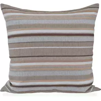 Х.ОК.К. Подушка декоративная «Мэри», подушка на спинку с наполнителем, 60х60см, декоративные полосы на подушке, розовый H.O.C.K.