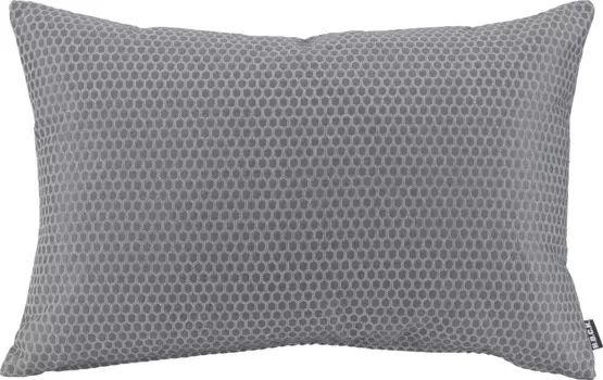 Х.ОК.К. Подушка декоративная "Miss Dots Pillow", с горошками, чехол на подушку с наполнителем, 1 шт H.O.C.K. 50х50 см, серый