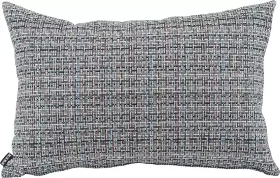 Х.ОК.К. Подушка декоративная "Мозаика", с мелким рисунком в клетку, чехол на подушку с наполнителем, 1 шт H.O.C.K. 30х50 см, синий