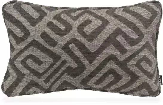 Х.ОК.К. Подушка декоративная "Наира" с геометрическим рисунком, чехол с наполнителем, 1 шт H.O.C.K. 60х60 см, серый