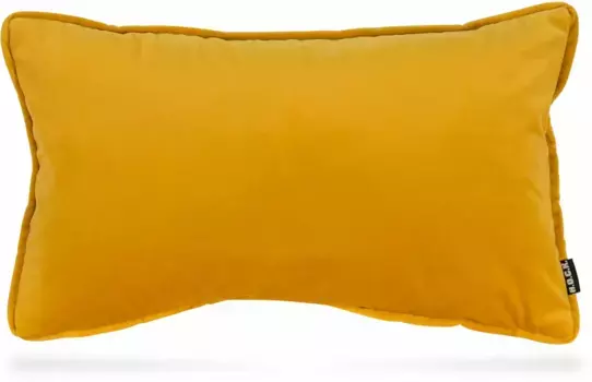 Х.ОК.К. Подушка декоративная "Нобиле Бархат", чехол с наполнителем, 1 шт H.O.C.K. 50х30 см, цвет goldfarben + unifarben