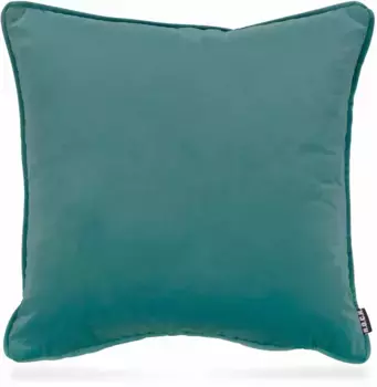 Х.ОК.К. Подушка декоративная "Нобиле Бархат", чехол с наполнителем, 1 шт H.O.C.K. 50х50 см, цвет aquamarine + unifarben
