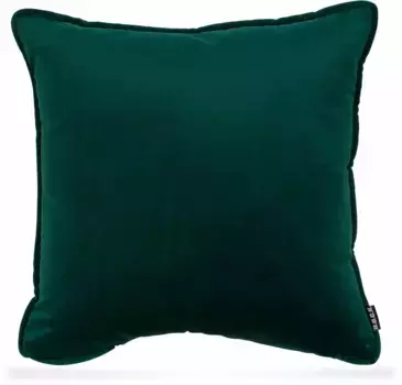 Х.ОК.К. Подушка декоративная "Нобиле Бархат", чехол с наполнителем, 1 шт H.O.C.K. 50х50 см, цвет deep sea + unifarben