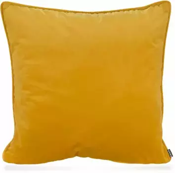 Х.ОК.К. Подушка декоративная "Нобиле Бархат", чехол с наполнителем, 1 шт H.O.C.K. 50х50 см, цвет goldfarben + unifarben
