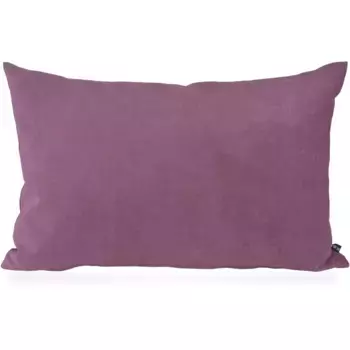 Х.ОК.К. Подушка декоративная «Versatil», диванная подушка с наполнителем, 50х30см, однотонная, розовая, бархатная, декоративная подушка H.O.C.K., цвет mauve + unifarben