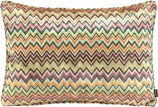 Х.ОК.К. Подушка декоративная "Заки", с узором зигзаг, чехол с наполнителем, 1 шт H.O.C.K. 50х50 см, цвет bunt + gemustert