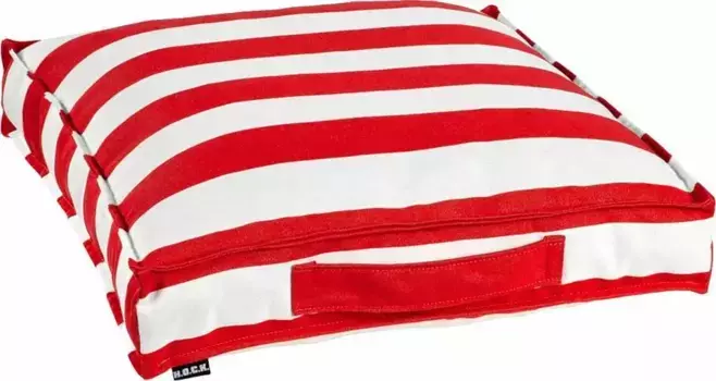 Х.ОК.К. Подушка сиденья Classic Stripes Outdoor, водо- и грязеотталкивающая H.O.C.K. 50х50 см, красный