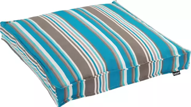 Х.ОК.К. Подушка сиденья "Юкатан" с разноцветными полосками H.O.C.K. 50х50 см, синий/яркий