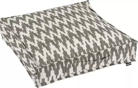 Х.ОК.К. Подушка сиденья "Портал" с зигзагообразным рисунком H.O.C.K. 50х50 см, коричневый/серо-коричневый