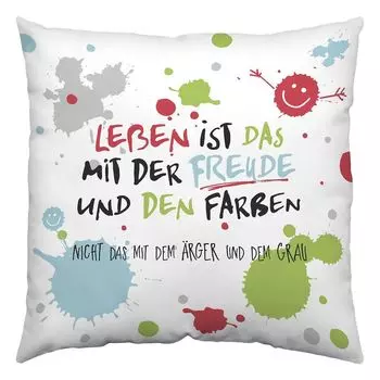 H:)ppy подушка жизни Жизнь – это радость | 38х38см Sheepworld