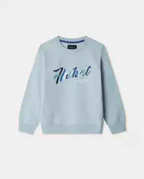 Hackett script Крю мальчишеская толстовка, голубой