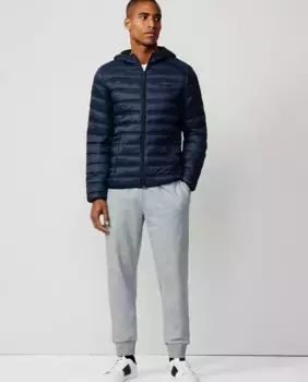 Hackett Sport мужская утепленная куртка-пуховик с капюшоном, темно-синий