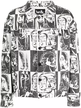 Haculla This Is Chess denim jacket, черный