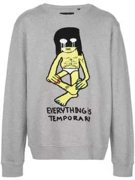 Haculla толстовка Temporary с вышивкой, серый