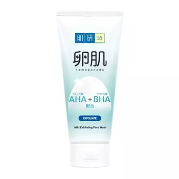 Hada Labo Мягкое отшелушивающее средство для умывания AHA + BHA, 130 мл, Blue