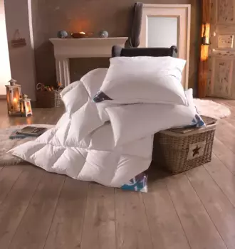 Haeussling Одеяло из гусиного пуха "Luksus Hygge", нормальное, наполнитель 100% гусиный пух, (1 шт.) 155х220 см, белый