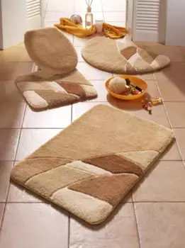 Хагеманн коврик для ванной Hagemann Шаблон унитаза без выреза 50х50 см., бежевый