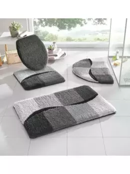 Хагеманн коврик для ванной Hagemann Шаблон унитаза без выреза (50х50 см), серый