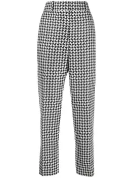 Haider Ackermann клетчатые брюки, белый
