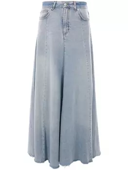 Haikure джинсовая юбка макси, синий