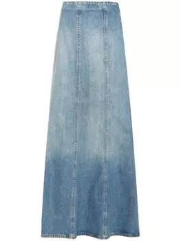 Haikure джинсовая юбка миди, синий
