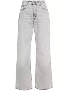 Haikure джинсы bootcut со средней посадкой из Кореи, серый