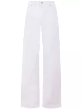 Haikure джинсы с нашивкой-логотипом, белый