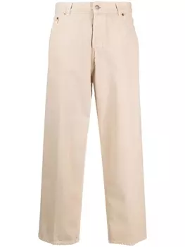 Haikure прямые джинсы с нашивкой-логотипом, нейтральный цвет