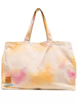 Haikure сумка-тоут с эффектом разбрызганной краски, оранжевый