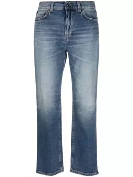 Haikure укороченные джинсы прямого кроя, синий